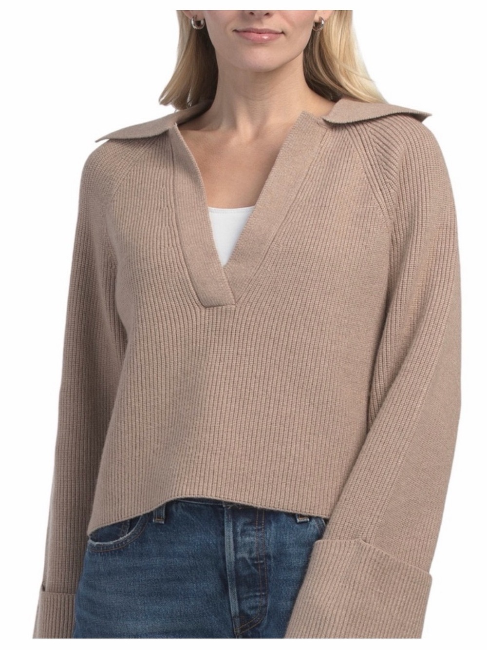 JASON WU
Long Sleeve Johnny Collar Sweater size M
